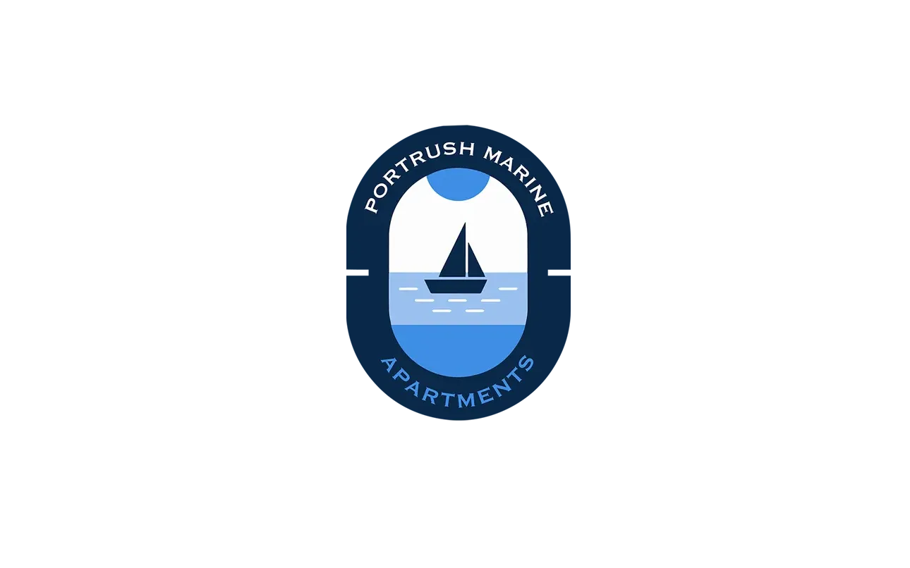 portrush marine aparments logo design professional website design